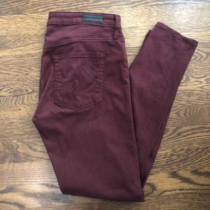 AG the Abbey Stretch Mid-rise  Skinny ankle Jeans